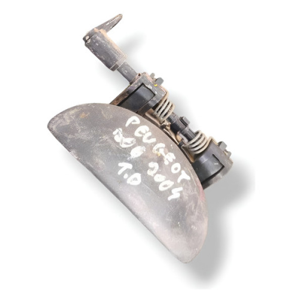 Maçaneta Externa Traseira Direita Peugeot 206 2000 A 2004 Preto Traseira