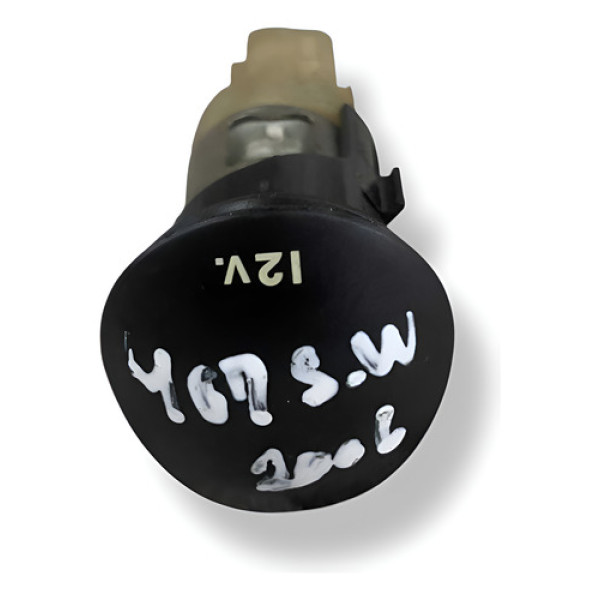 Tomada 12v Peugeot 407 Sw 2006 2007 2008 2009 2010 2011 2012 - Preto