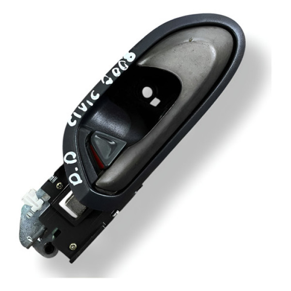 Maçaneta Interna Dianteira Direita Honda Civic 2007 2012 Preto Dianteira
