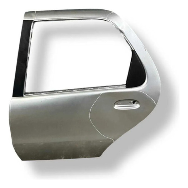 Porta Traseira Esquerda Fiat Palio 2002 2003 2004 Detalhe Traseira Esquerda Prateado