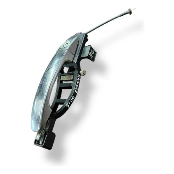 Macaneta Externa Dianteira Esquerda Ford Ranger 2018 2019 Prata Dianteira