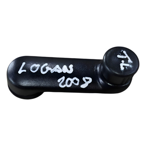 Manivela Vidro Traseiro Esquerdo Renault Logan 1.0 2008 2009 Preto