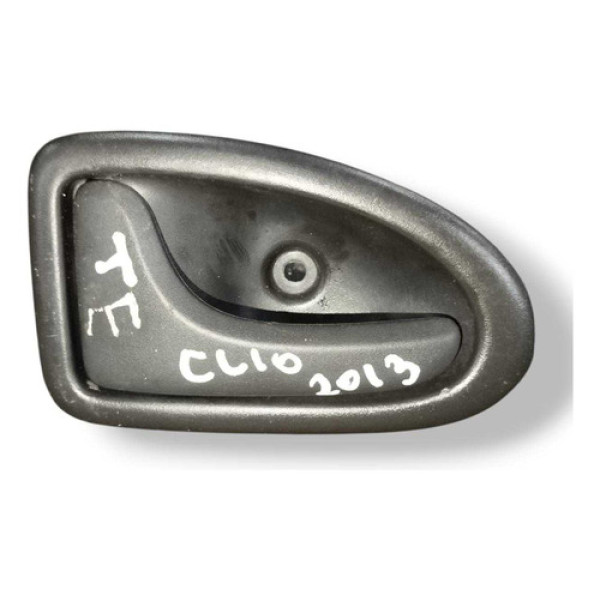 Maçaneta Interna Traseira Esquerda Clio 2011 2012 7700423887 Preto Traseira