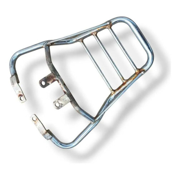 Bagageiro Churrasqueira Honda Cg Fan 125 2006 2007 2008 2009 Prateado