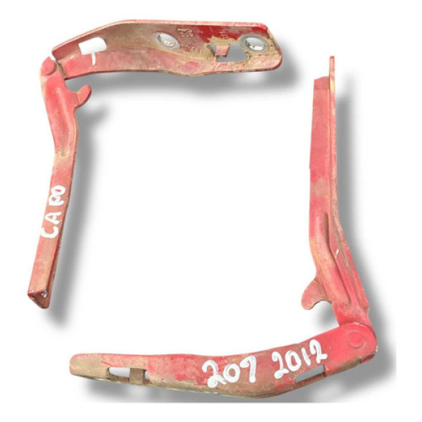 Par Dobradiças Braço Esq/dir Capô Peugeot 207 2012/2013/2014