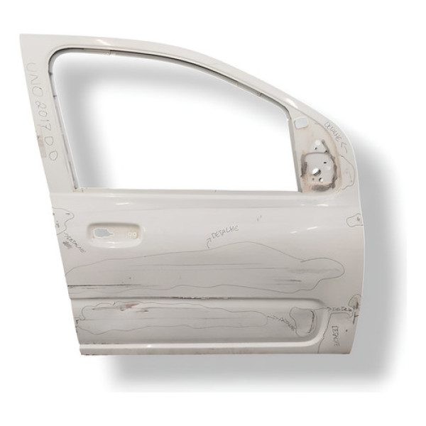 Porta Dianteira Direita Fiat Uno Drive  2017 2018 Detalhe Branco Direita Dianteira