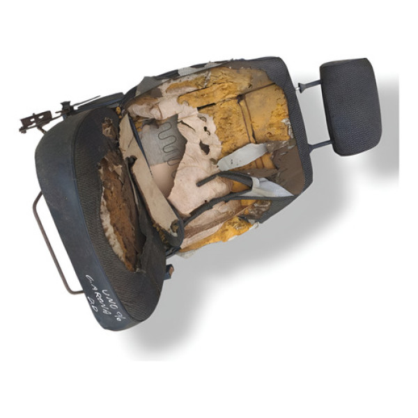 Carcaça Banco Dianteiro Direito Fiat Uno 1996 1997 1998 Cinza