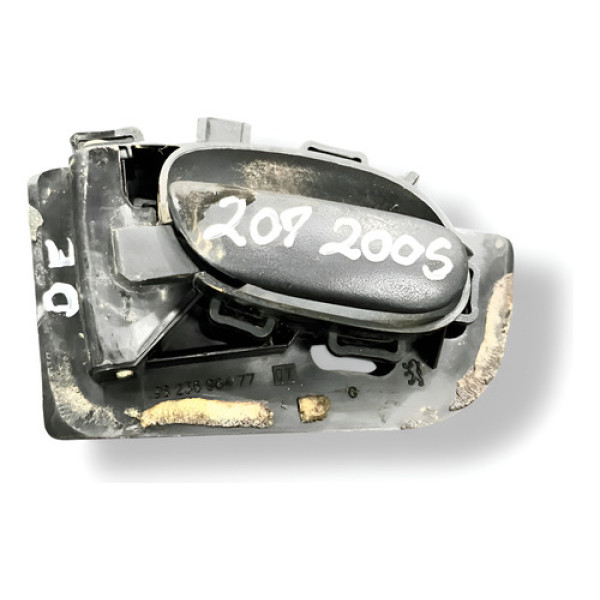 Maçaneta Interna Diant Esquerda 207 2005 A 2011 9623698477 Preto Dianteira