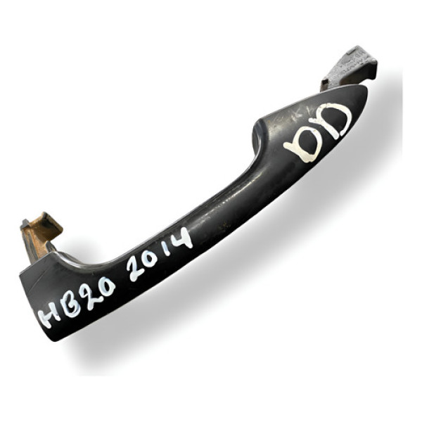 Maçaneta Externa Porta Diant Direita Hyundai Hb20 2013 2014 Preto Dianteira