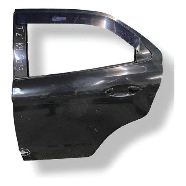Porta Traseira Esquerda Ford Ka 2017 2018 2019 Com Detalhe Preto Traseira Esquerdo