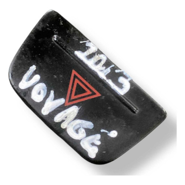 Capa Tecla Botão Pisca Alerta Volkswagen Voyage 1.6 2014/15 Branco