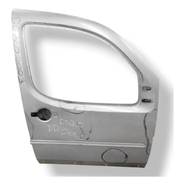 Porta Dianteira Direita Fiat Doblo 2003 2004 2005 - Detalhe Dianteira Direita Prateado