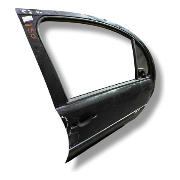 Porta Dianteira Direita Citroen C3 2010 2012 2013 Detalhe  Preto Direira Dianteira
