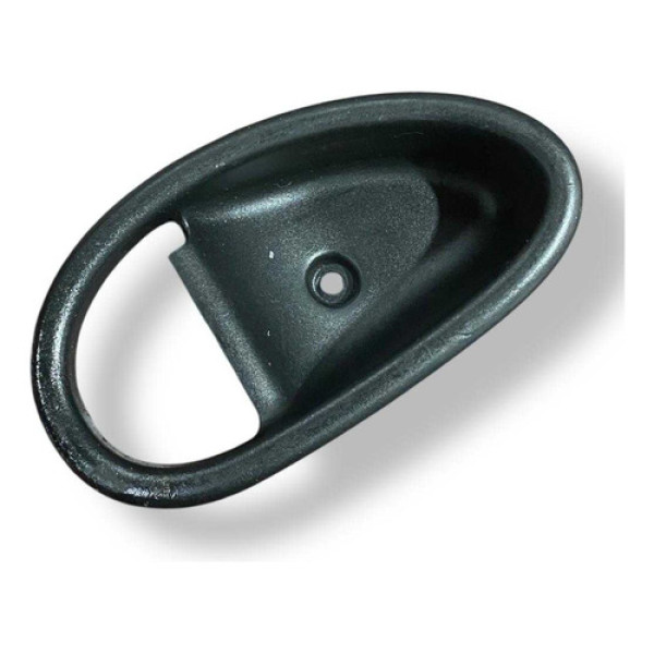 Moldura Maçaneta Interna Dianteira Direita Fiat Siena 2005 Prateado Dianteira