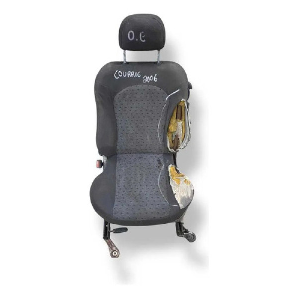 Carcaça Banco Dianteiro Esquerdo Ford Courier 2005 2006 2007 Preto