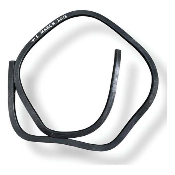 Borracha Canela De Vidro Traseira Esquerda Nissan March 2013 Branco