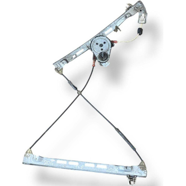 Máquina Vidro Manual Dianteiro Esq Peugeot 206 - 2002 A 2004