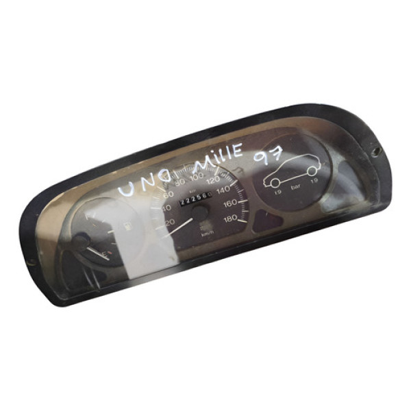 Painel Instrumentos Fiat Uno Mille 1997 1998 1999 2000 2001  Preto