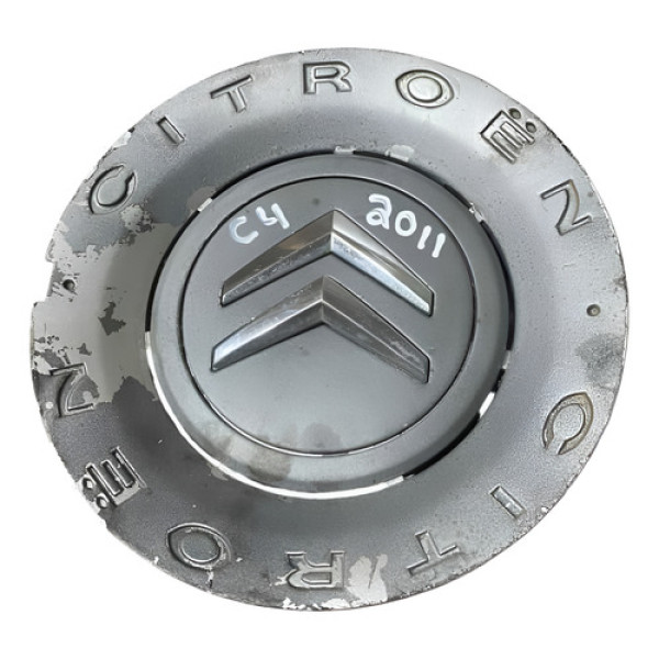 Calota Miolo Tampa Roda Citroën C4 2011 9650263980 - Cinza