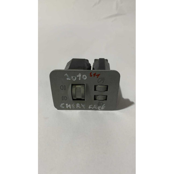 Botão Comando Regulagem Farol Chery Face 2010 S123732150