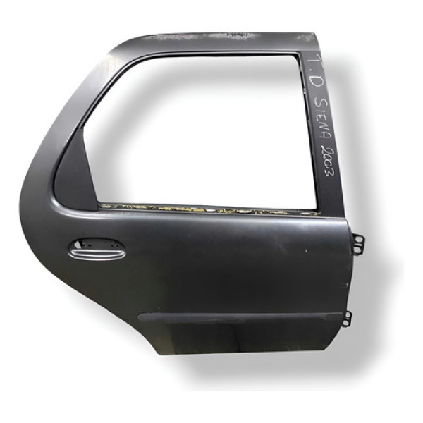 Porta Traseira Direita Fiat Siena 2003 2004 2005 2006 2007 Preto Direito Traseira