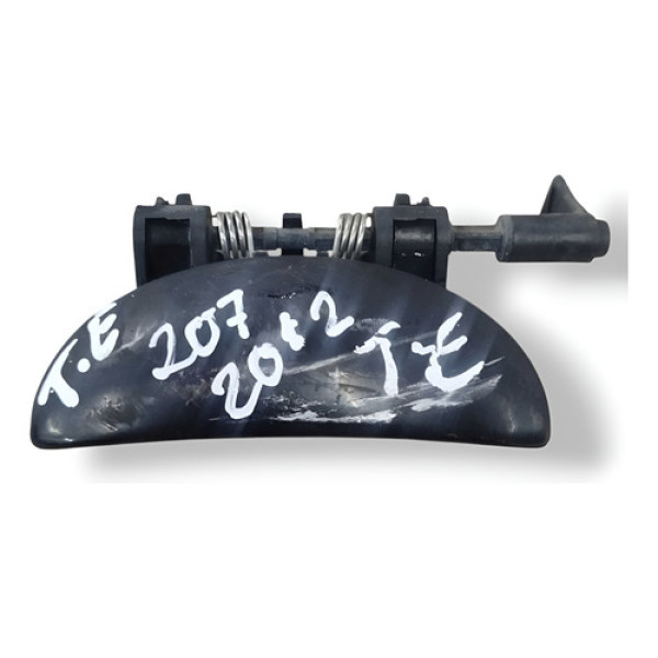 Maçaneta Externa Tras Esquerda Peugeot 207 2012 2013 15085w Preto Traseira