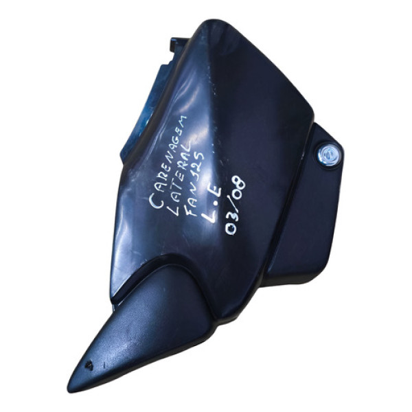 Carenagem Lateral Esquerda Fan 125 2000 2001 A 2008  Preto