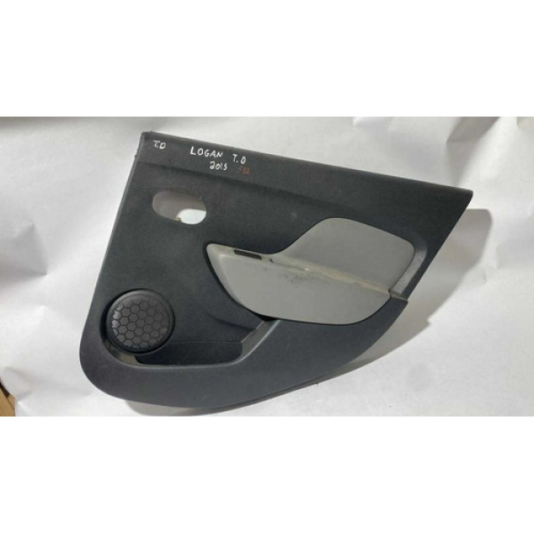 Forro De Porta Diant Direita Renault Logan 2015 809002256r Preto E Cinza
