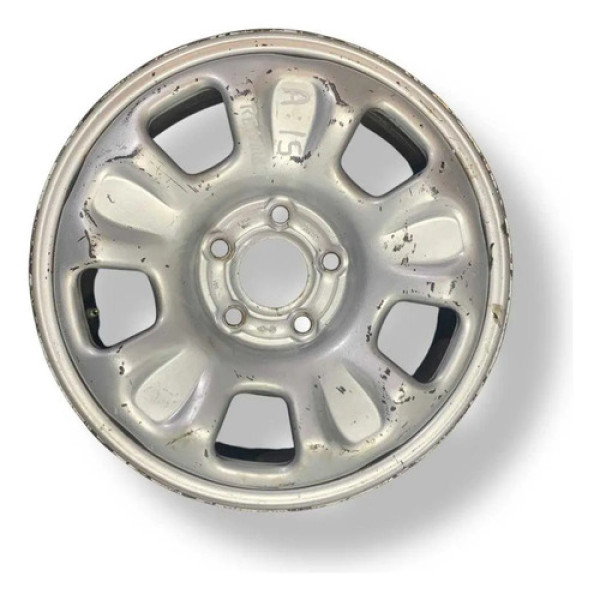 Roda Ferro Avulsa Aro 15 Renault Sandero Clio Logan 5 Furos Branco