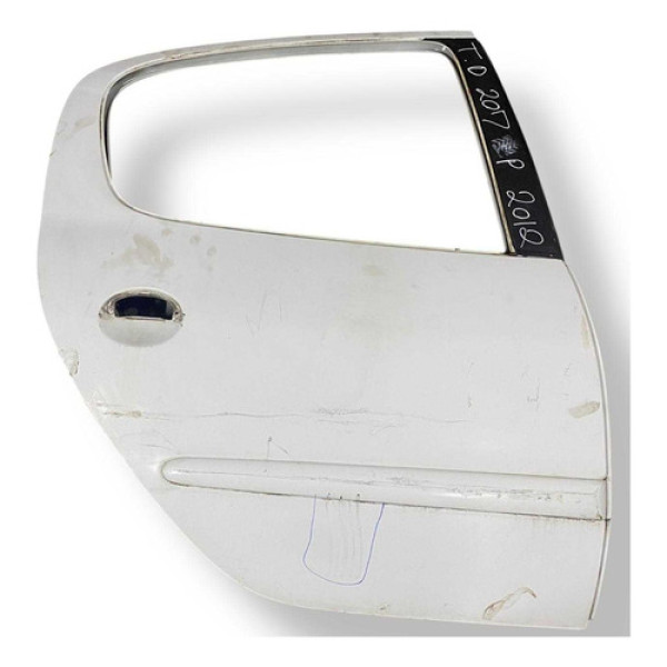 Porta Traseira Direita C/detalhe Peugeot 207 Passion 2012 Traseira Direita Branco