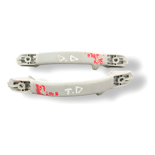 Par Alças Puxador Teto Lado Direito Peugeot 307 2008 2009 Branco