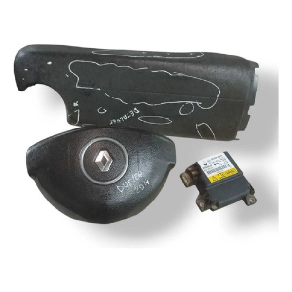 Kit Airbag Renault Duster 2.0 (com Detalhe) 2013/2014/2015 Preto