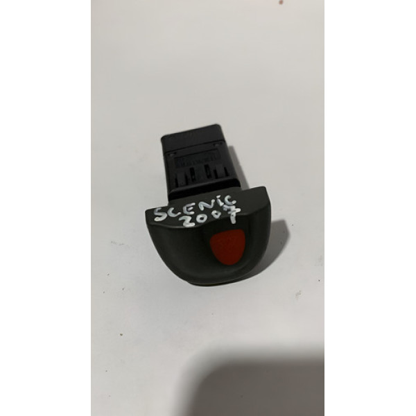 Botão Pisca Alerta Renault Scenic 2007 435536 Preto