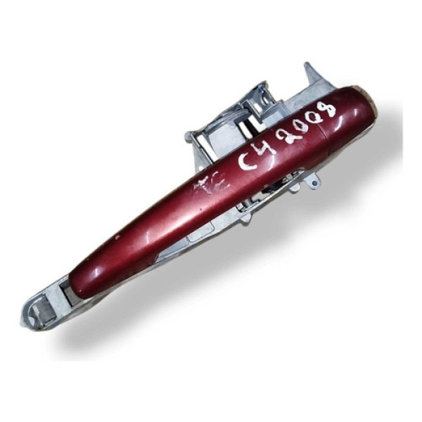 Maçaneta Externa Traseira Esquerda Citroen C4 2007 2008 Vermelho Traseira