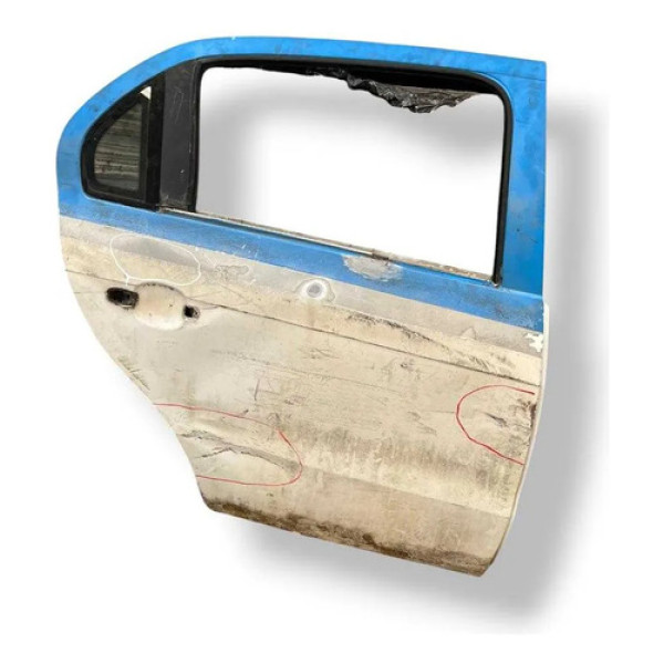Porta Traseira Direita Original Voyage 2014/2016 Com Detalhe Traseira Direita Branco
