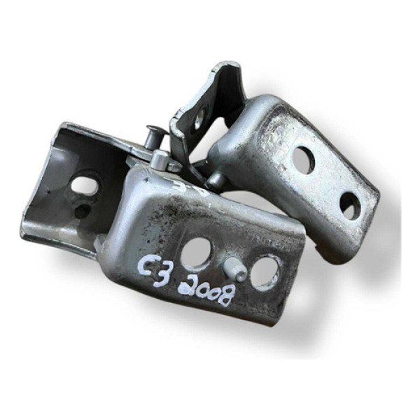 Par Dobradiças Porta Dianteira Esquerda Citroën C3 2008 2009