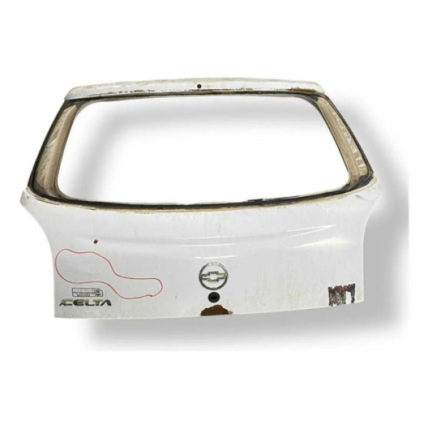 Tampa Traseira Porta Malas Chevrolet Celta 2000/2006 Detalhe Branco