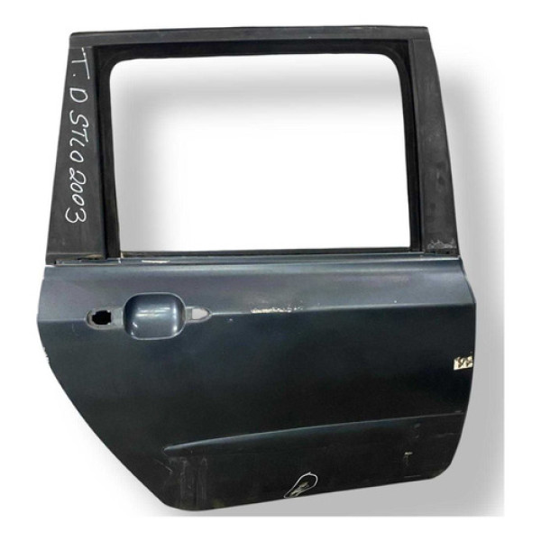 Porta Traseira Direita Fiat Stilo 2003 2004 2005 06 Detalhe Traseira Direita Cinza