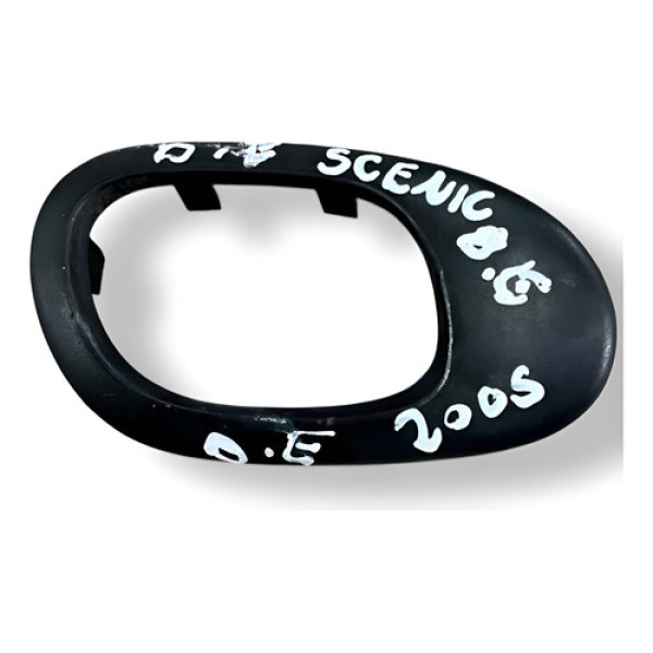 Moldura Maçaneta Int Diant Esquerda Scenic 2005 962840507705 Preto Dianteira