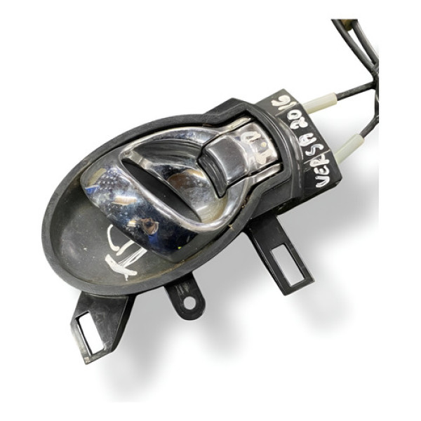 Maçaneta Interna Traseira Direita Nissan Versa 2016 2017 Prateado Traseira