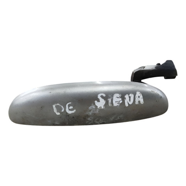Maçaneta Externa Dianteira Esquerda Fiat Siena 1.0 2002 2003 Prateado Dianteira