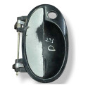 Maçaneta Externa Dianteira Esquerda Gm Meriva 2008 24424846 Prateado Dianteira