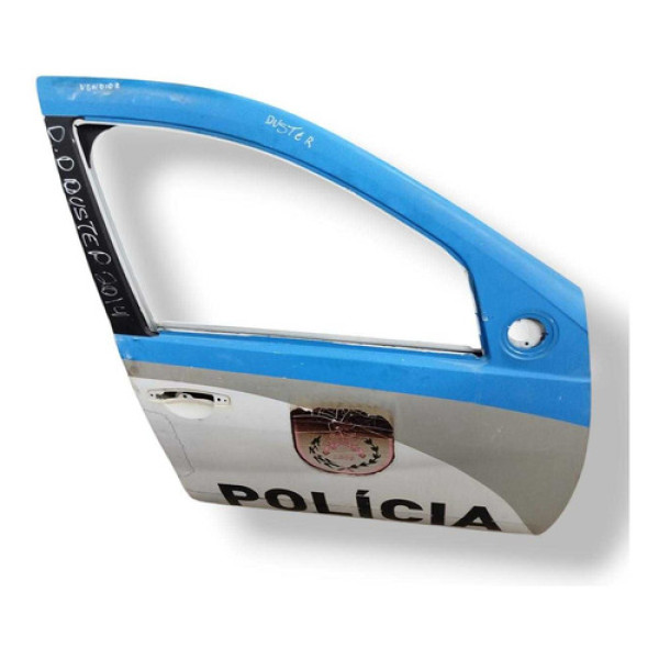 Porta Dianteira Direita Renault Duster 2014 2015 2016 Detalh Dianteira Direita Azul-turquesa