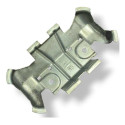 Suporte Maçaneta Externa Traseira Esq Corsa 2008 90306412 Prateado Traseira