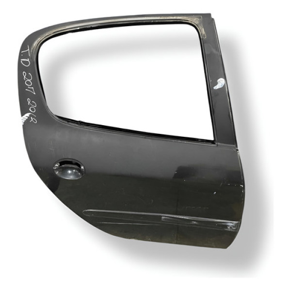 Porta Traseira Direita Peugeot 207 2012 2013 2014 2015 Traseira Direita Preto