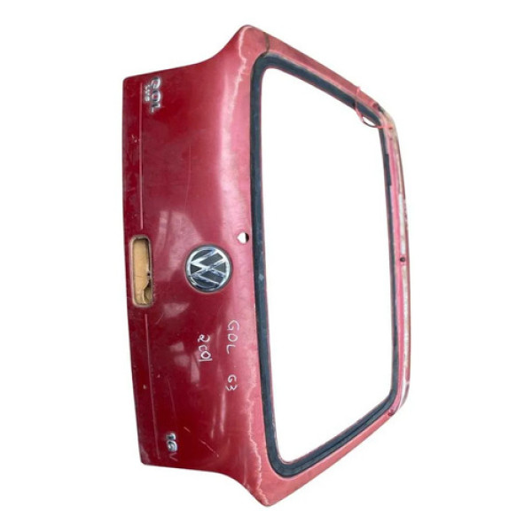 Tampa Traseira Porta Malas Volkswagen Gol G2 G3 1999 A 2001 Vermelho