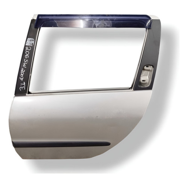 Porta Traseira Esquerda Peugeot 206 Sw 2006 2007 2008 Cinza Traseira Esquerda