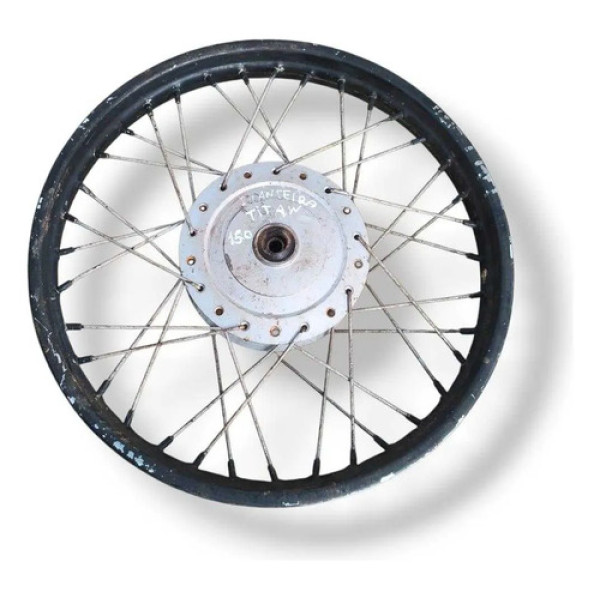 Roda Dianteira Honda Cg 150 Titan 2005 2006 2007 2008 4mm Preto