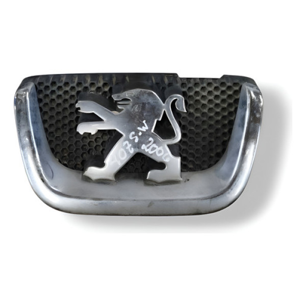 Emblema Para-choque Peugeot 407 Sw 2006 2007 9648195677 Preto