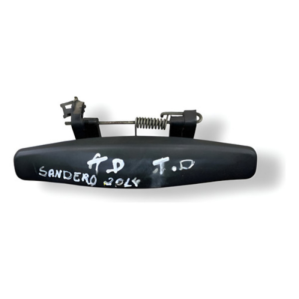 Maçaneta Externa Traseira Direita Sandero 2014 8200526156 Preto Traseira